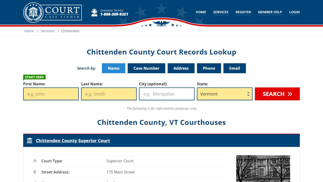 Chittenden County Court Records | VT Case Lookup